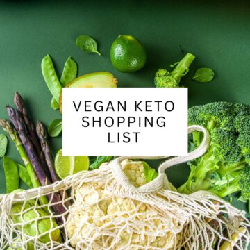 Vegan keto shopping list.