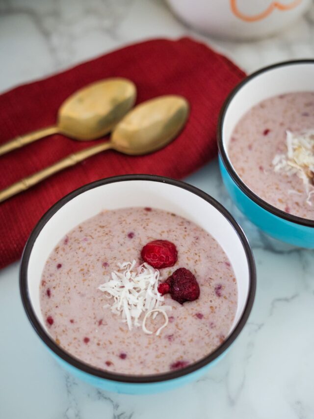 Vegan Raspberry Porridge